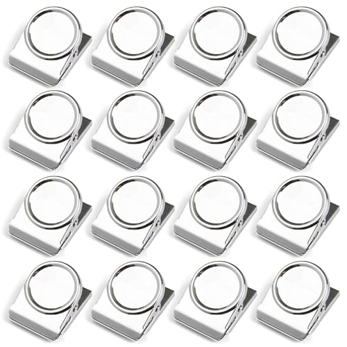 MATIHAY Magnet-Clips, robust, 3,1 cm, Metall-Magnet-Clips für Kühlschrank, magnetische Clips für Whiteboard, Bild, Büro, Magnet-Klemmbrett für Whiteboard, Silber, 16 Stück MATIHAY Magnet-Clips, robust, 3,1 cm, Metall-Magnet-Clips für Kühlschrank, magnetische Clips für Whiteboard, Bild, Büro, Magnet-Klemmbrett für Whiteboard, Silber, 16 Stück von MATIHAY