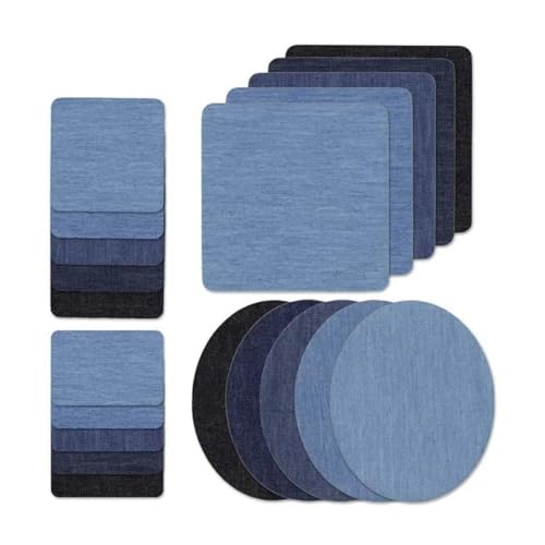 20 Stück Flicken zum Aufbügeln – Aufnäher zum Aufbügeln für Kleidung, Jeans, Hüte & Schuhe | Stoff-Reparaturflicken Bügelflicken in Schwarz, Dunkelblau, Dunkelgrau & Hellgrau 20 Stück Flicken zum Aufbügeln – Aufnäher zum Aufbügeln für Kleidung, Jeans, Hüte & Schuhe | Stoff-Reparaturflicken Bügelflicken in Schwarz, Dunkelblau, Dunkelgrau & Hellgrau von MATSOONY