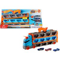Mattel GAMES Hot Wheels 2in1 Rennbahn-Transporter GVG37 Zubehörset für Spielzeugautos von MATTEL GAMES