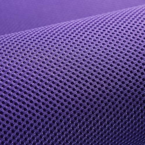 1 x 1,5 m verdickter, atmungsaktiver Sandwich-Mesh-Stoff, Sitzbezug, atmungsaktiv, Schuhe, Hut, Tasche, Sofa, Stoff, Netzstoff, Rohstoff (lila) von MATYASIGO
