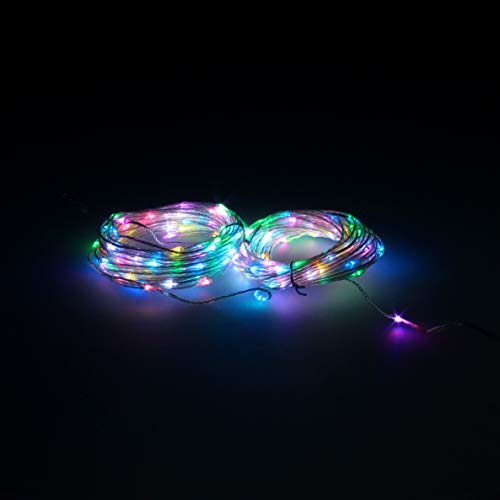Maurer Weihnachtslichterkette, 200 LEDs, mehrfarbig, RGB, mit Fernbedienung, für Innen und Außen, IP44 Maurer Weihnachtslichterkette, 200 LEDs, mehrfarbig, RGB, mit Fernbedienung, für Innen und Außen, IP44 von MAURER