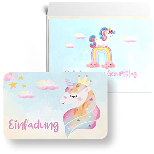 MAVANTO 15x Einladungskarten Kindergeburtstag Einhorn mit Umschlägen - Süße Geburtstagseinladungen für Mädchen & Jungen MAVANTO 15x Einladungskarten Kindergeburtstag Einhorn mit Umschlägen - Süße Geburtstagseinladungen für Mädchen & Jungen von MAVANTO