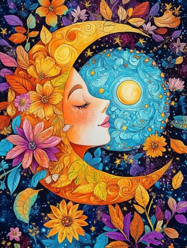 MAVINNE 5D Diamond Painting Abstrakte Kits für Erwachsene, DIY Diamant Kunst Kits mit Vollbohrer Strass Kristall Kreuzstich Stickerei Kit Home Wall Decor Geschenk - 30x40cm B453 von MAVINNE
