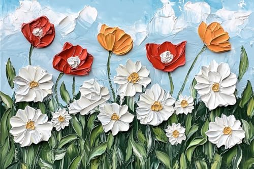 MAVINNE 5D Diamond Painting Blume Kits für Erwachsene, DIY Diamant Kunst Kits mit Vollbohrer Strass Kristall Kreuzstich Stickerei Kit Home Wall Decor Geschenk - 30x40cm B332 von MAVINNE