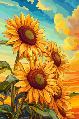 MAVINNE 5D Diamond Painting Blume Kits für Erwachsene, DIY Diamant Kunst Kits mit Vollbohrer Strass Kristall Kreuzstich Stickerei Kit Home Wall Decor Geschenk - 30x40cm B346 von MAVINNE