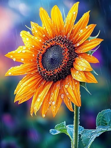 MAVINNE 5D Diamond Painting Blume Kits für Erwachsene, DIY Diamant Kunst Kits mit Vollbohrer Strass Kristall Kreuzstich Stickerei Kit Home Wall Decor Geschenk - 30x40cm B354 von MAVINNE