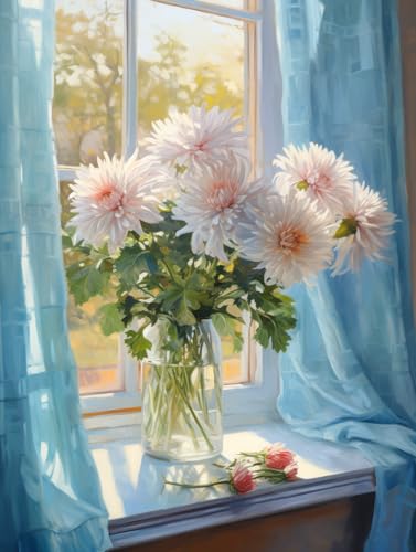 MAVINNE 5D Diamond Painting Blume Kits für Erwachsene, DIY Diamant Kunst Kits mit Vollbohrer Strass Kristall Kreuzstich Stickerei Kit Home Wall Decor Geschenk - 30x40cm B357 von MAVINNE