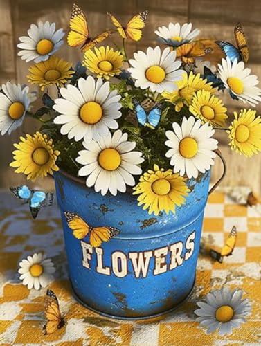 MAVINNE 5D Diamond Painting Blume Kits für Erwachsene, DIY Diamant Kunst Kits mit Vollbohrer Strass Kristall Kreuzstich Stickerei Kit Home Wall Decor Geschenk - 30x40cm B359 von MAVINNE