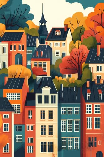 MAVINNE 5D Diamond Painting City Kits für Erwachsene, DIY Diamant Kunst Kits mit Vollbohrer Strass Kristall Kreuzstich Stickerei Kit Home Wall Decor Geschenk - 30x40cm B452 von MAVINNE