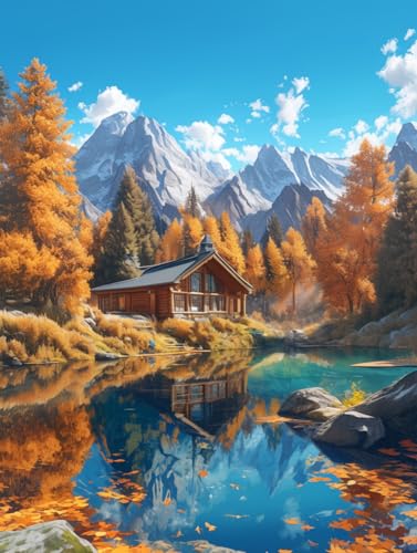 MAVINNE 5D Diamond Painting Landschaft Kits für Erwachsene, DIY Diamant Kunst Kits mit Vollbohrer Strass Kristall Kreuzstich Stickerei Kit Home Wall Decor Geschenk - 30x40cm B213 von MAVINNE