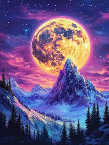 MAVINNE 5D Diamond Painting Landschaft Kits für Erwachsene, DIY Diamant Kunst Kits mit Vollbohrer Strass Kristall Kreuzstich Stickerei Kit Home Wall Decor Geschenk - 30x40cm B234 von MAVINNE