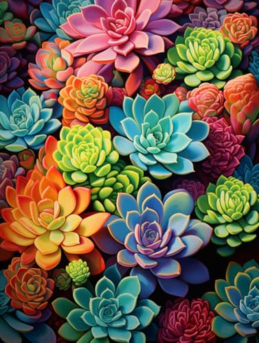 MAVINNE 5D Diamond Painting Pflanze Kits für Erwachsene, DIY Diamant Kunst Kits mit Vollbohrer Strass Kristall Kreuzstich Stickerei Kit Home Wall Decor Geschenk - 30x40cm B436 von MAVINNE