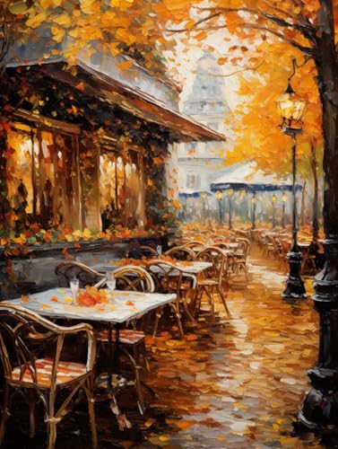 MAVINNE 5D Diamond Painting Street Kits für Erwachsene, DIY Diamant Kunst Kits mit Vollbohrer Strass Kristall Kreuzstich Stickerei Kit Home Wall Decor Geschenk - 30x40cm B360 von MAVINNE