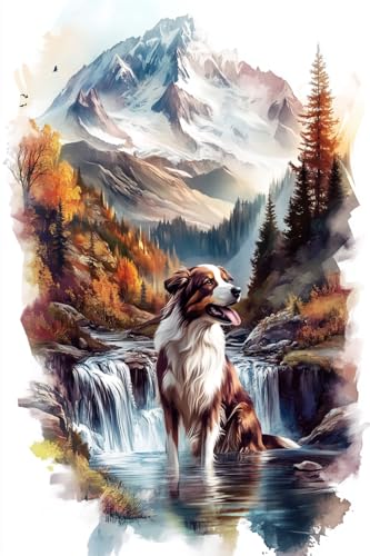 MAVINNE 5D Diamond Painting Tier-Kits für Erwachsene, DIY Diamant-Kunst-Kits mit Vollbohrung Strass Kristall, Kreuzstich Stickerei Kit, Home Wall Decor, Geschenk - 30 x 40 cm B77 von MAVINNE