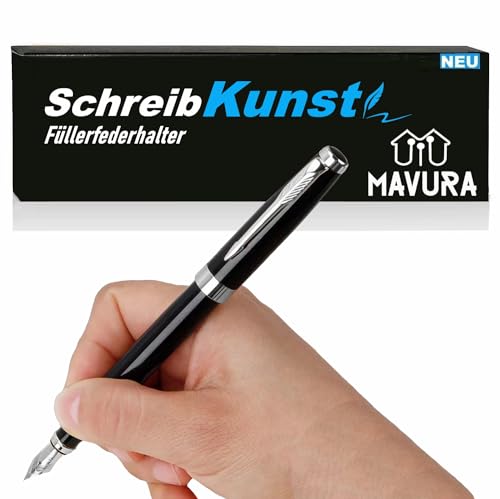 MAVURA SchreibKunst Edler Füllfederhalter Füller Füllhalter Luxus, Iridium Füller mit silbernder Feder MAVURA SchreibKunst Edler Füllfederhalter Füller Füllhalter Luxus, Iridium Füller mit silbernder Feder von MAVURA
