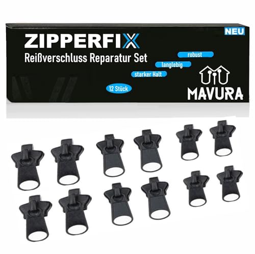 ZIPPERFIX Reißverschluss Reparatur Set Reißverschlussreparatur Zipper A Fix [2er Set] von MAVURA