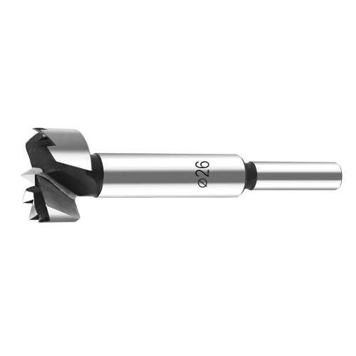 Forstnerbohrer 26mm Holz, MAXAZTEX Zubehör Bohrmaschine, Holz forstner Bits, Bohraufsätze mit Rundschaft (Ø26x90mm) von MAXAZTEX