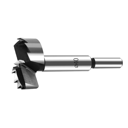 Forstnerbohrer 40mm Holz, MAXAZTEX Zubehör Bohrmaschine, Holz forstner Bits, Bohraufsätze mit Rundschaft (Ø40x90mm) von MAXAZTEX