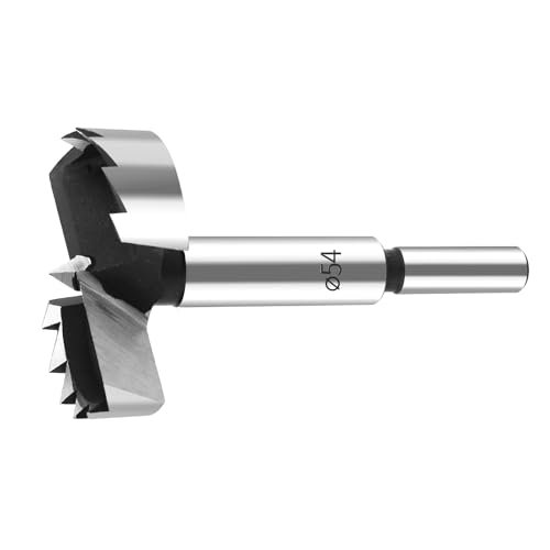 Forstnerbohrer 54mm Holz, MAXAZTEX Zubehör Bohrmaschine, Holz forstner Bits, Bohraufsätze mit Rundschaft (Ø54x90mm) von MAXAZTEX