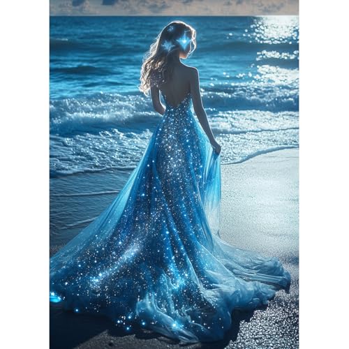 MAXBYE 5D DIY Diamond Painting Blaues Kleid Dame, Diamant Painting Strand Bilder Erwachsene Set, Mosaikherstellung, Diamantmalerei Basteln Bilder Arts Als Geschenk für Home Wand Décor 30x40 cm MAXBYE 5D DIY Diamond Painting Blaues Kleid Dame, Diamant Painting Strand Bilder Erwachsene Set, Mosaikherstellung, Diamantmalerei Basteln Bilder Arts Als Geschenk für Home Wand Décor 30x40 cm von MAXBYE