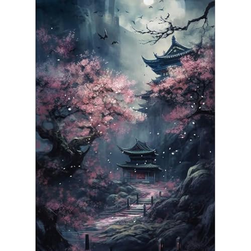 MAXBYE 5D DIY Full Drill Diamond Painting Japanische Landschaft, Diamant Painting Bilder Kirschblüten Erwachsene Set, Diamantmalerei Basteln Bilder Arts Als Geschenk für Home Wand Décor 30x40 cm MAXBYE 5D DIY Full Drill Diamond Painting Japanische Landschaft, Diamant Painting Bilder Kirschblüten Erwachsene Set, Diamantmalerei Basteln Bilder Arts Als Geschenk für Home Wand Décor 30x40 cm von MAXBYE