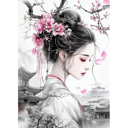 MAXBYE 5D Diamond Painting Erwachsene Kits, Diamond Art Kunst Komplett Set DIY Orientalische klassische Frau Gem Kunsthandwerk Runde Diamant Bilder Kristall Kreuzstich Home Wall Decor 30x40cm MAXBYE 5D Diamond Painting Erwachsene Kits, Diamond Art Kunst Komplett Set DIY Orientalische klassische Frau Gem Kunsthandwerk Runde Diamant Bilder Kristall Kreuzstich Home Wall Decor 30x40cm von MAXBYE
