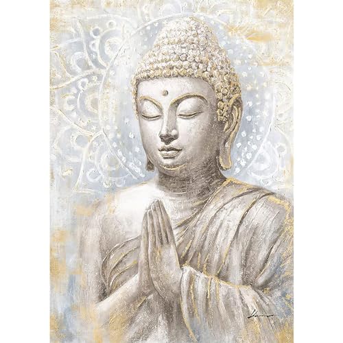 MAXBYE DIY Diamond Painting, 5D Buddha Diamond Painting Set, Diamant Painting Katze und Glühwürmchen, Diamant Kunst Handwerk für Home Wand Décor 30x40cm von MAXBYE