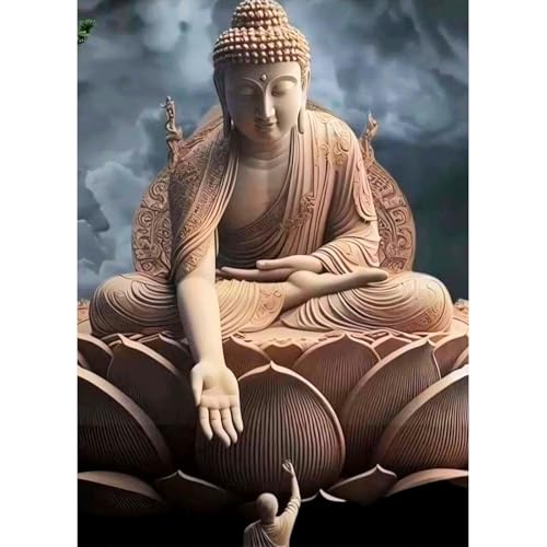MAXBYE DIY Diamond Painting Buddha, 5D Buddha Diamond Painting Kit für Erwachsene, Diamant Art Kunst Malerei Stickerei Set für Anfänger, Diamant Malerei für Haus Dekoration 30x40 cm MAXBYE DIY Diamond Painting Buddha, 5D Buddha Diamond Painting Kit für Erwachsene, Diamant Art Kunst Malerei Stickerei Set für Anfänger, Diamant Malerei für Haus Dekoration 30x40 cm von MAXBYE