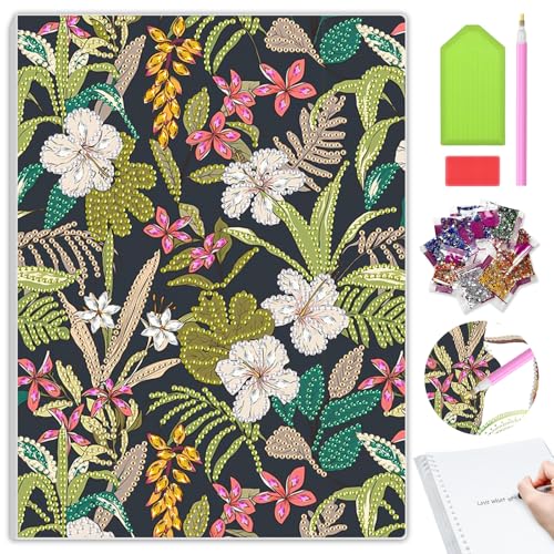 MAXBYE DIY Diamond Painting Notizbuch Pflanzen, Spezial Strass Diamant Malerei Blume, 120 Seiten Abnehmbare Wirebound Spiral Notizbuch, Kunsthandwerk Geschenk für Schülerbüro Schulbedarf Basteln MAXBYE DIY Diamond Painting Notizbuch Pflanzen, Spezial Strass Diamant Malerei Blume, 120 Seiten Abnehmbare Wirebound Spiral Notizbuch, Kunsthandwerk Geschenk für Schülerbüro Schulbedarf Basteln von MAXBYE