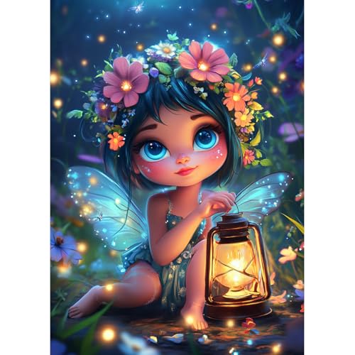 MAXBYE DIY Full Drill Diamond Painting Elf, 5D Fantasie Landschaft Diamond Painting Kits Erwachsene, Diamant Art Kunst Malerei Stickerei Set für Anfänger, Diamant Malerei für Haus Dekoration 30x40 cm MAXBYE DIY Full Drill Diamond Painting Elf, 5D Fantasie Landschaft Diamond Painting Kits Erwachsene, Diamant Art Kunst Malerei Stickerei Set für Anfänger, Diamant Malerei für Haus Dekoration 30x40 cm von MAXBYE