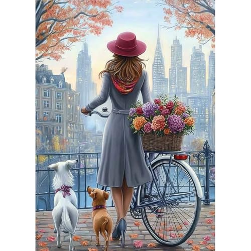 MAXBYE Diamond Painting Art Kits für Erwachsene, Dame Diamond Kunst Komplett Set DIY Gem Kunsthandwerk Für Anfänger, 5D Runde Diamant Bilder Kristall Kreuzstich Home Wall Decor Geschenk 30x40cm MAXBYE Diamond Painting Art Kits für Erwachsene, Dame Diamond Kunst Komplett Set DIY Gem Kunsthandwerk Für Anfänger, 5D Runde Diamant Bilder Kristall Kreuzstich Home Wall Decor Geschenk 30x40cm von MAXBYE