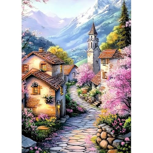 MAXBYE Diamond Painting Erwachsene Stadt Landschaft, 5D Diamond Art Komplett Set DIY Diamant Bilder für Anfänger, Runde Gem Kristall Kreuzstich Home Wall Decor Geschenk 30x40cm MAXBYE Diamond Painting Erwachsene Stadt Landschaft, 5D Diamond Art Komplett Set DIY Diamant Bilder für Anfänger, Runde Gem Kristall Kreuzstich Home Wall Decor Geschenk 30x40cm von MAXBYE