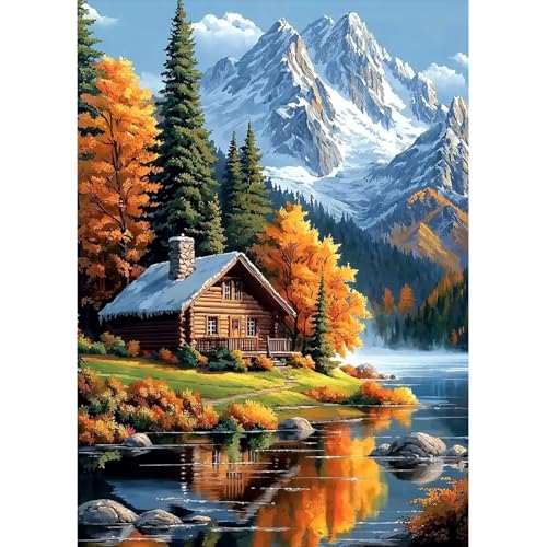 MAXBYE Haus Landschaft Diamond Painting Art Kits für Erwachsene, 5D Diamond Art Kits DIY Full Drill Kunst Crystal Malerei Für Anfänger, Berg Diamant Kreuzstich Geschenke Home Wall Dekor 30x40cm MAXBYE Haus Landschaft Diamond Painting Art Kits für Erwachsene, 5D Diamond Art Kits DIY Full Drill Kunst Crystal Malerei Für Anfänger, Berg Diamant Kreuzstich Geschenke Home Wall Dekor 30x40cm von MAXBYE