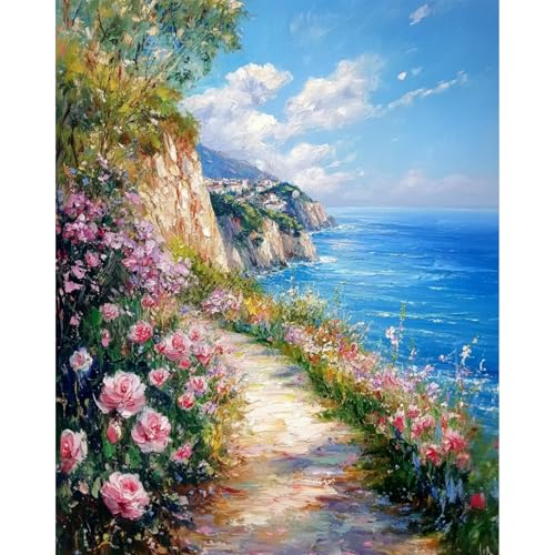 MAXBYE Küsten Landschaft Malen Nach Zahlen Erwachsene, Paint by Numbers DIY Handgemalt Ölgemälde Kit Leinwand Acrylfarben Painting für Home Decor Geburtstag Weihnachten Geschenk, Ohne Rahmen 40x50cm MAXBYE Küsten Landschaft Malen Nach Zahlen Erwachsene, Paint by Numbers DIY Handgemalt Ölgemälde Kit Leinwand Acrylfarben Painting für Home Decor Geburtstag Weihnachten Geschenk, Ohne Rahmen 40x50cm von MAXBYE