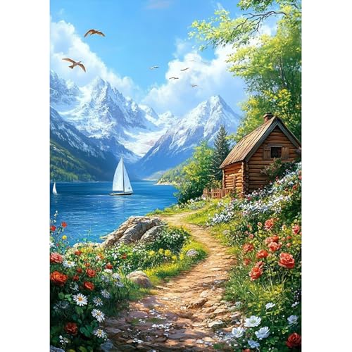 MAXBYE Landschaft Diamond Painting Erwachsene Kits, 5D Diamond Art Komplett Set Küstenweg DIY Gem Kunsthandwerk für Anfänger, Runde Diamant Bilder Kristall Kreuzstich Home Wall Decor 30x40cm MAXBYE Landschaft Diamond Painting Erwachsene Kits, 5D Diamond Art Komplett Set Küstenweg DIY Gem Kunsthandwerk für Anfänger, Runde Diamant Bilder Kristall Kreuzstich Home Wall Decor 30x40cm von MAXBYE