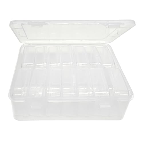 1 Stück große Aufbewahrungsbox mit 14 kleinen Boxen, transparente Aufbewahrungsbox mit Deckel, Schmuck Sortierbox, große Kapazität Fach Organizer, Schmuck Aufbewahrungsbox, kleine Objekte Lagerung 1 Stück große Aufbewahrungsbox mit 14 kleinen Boxen, transparente Aufbewahrungsbox mit Deckel, Schmuck Sortierbox, große Kapazität Fach Organizer, Schmuck Aufbewahrungsbox, kleine Objekte Lagerung von MAXQUU
