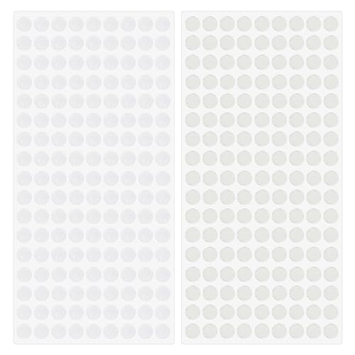 MAXQUU 504 Paar transparente, rund, gestreifte, doppelseitige Aufkleber, Nylon, Polyester, für Papier, Karton, Poster, Bilder, Kinder und ihre Familien von MAXQUU