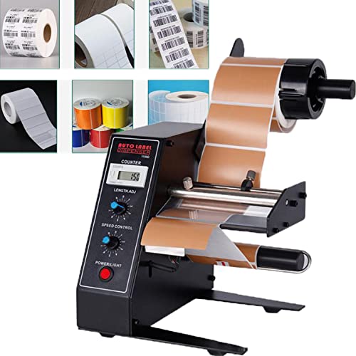 Automatischer Zähl-Etikettentrenner, Etikettenschälmaschine, vollautomatische Zählung, maximale Etikettenbreite 140 mm, für Lebensmittel, Spielzeug, Elektronik, Medizin, Hardware von MAXWXB