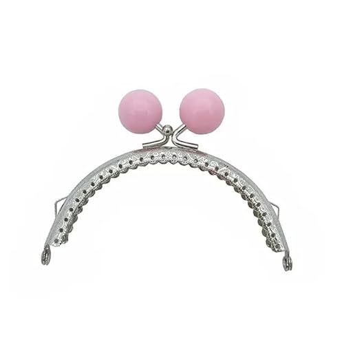 MAYANGYANG Taschenrahmen 1PC Vintage Geldbörse Verschluss Rahmen Tasche Kuss Verschluss Schloss Metall Geldbörse Rahmen for DIY Handwerk Geldbörse Tasche Machen TaschenbüGel(Pink) von MAYANGYANG