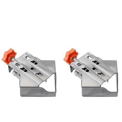 MAYANGYANG Winkelspanner 90-Grad-Eckklemmen aus Edelstahl zur Positionierung der Holzbearbeitung, Feste rechtwinklige Klemme, Heimwerkerwerkzeug Eckspanner(2PCS Closed Style) von MAYANGYANG