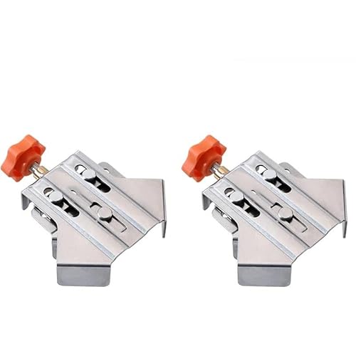 MAYANGYANG Winkelspanner 90-Grad-Eckklemmen aus Edelstahl zur Positionierung der Holzbearbeitung, Feste rechtwinklige Klemme, Heimwerkerwerkzeug Eckspanner(2PCS Opening Style) von MAYANGYANG
