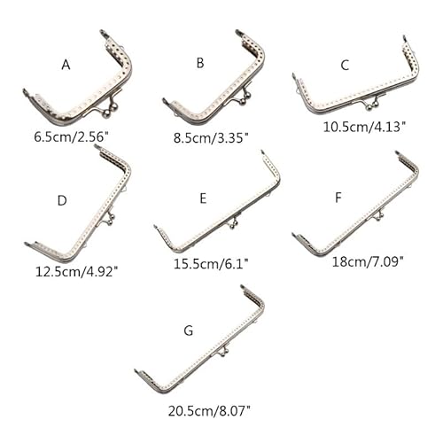 Taschenrahmen 1 Stück quadratischer Geldbörsenrahmen aus Edelstahl for Selbermachen, Basteln, Kussverschluss, Verschlussklammern, Münztüte, halbrunde Form, geprägter Metall-Kupplungsrahmen TaschenbüGe Taschenrahmen 1 Stück quadratischer Geldbörsenrahmen aus Edelstahl for Selbermachen, Basteln, Kussverschluss, Verschlussklammern, Münztüte, halbrunde Form, geprägter Metall-Kupplungsrahmen TaschenbüGe von MAYANGYANG