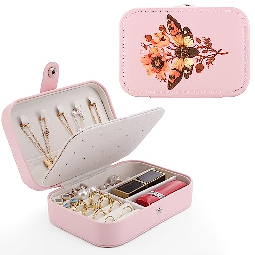 MAYCARI Schmuckkästchen Reise PU-Leder Schmuckschatulle Kleine Schmucketui für Ringe, Ohrringe, Halskette, Lippenstifte Mini Schmuck Tragbar Schmuckbox Geschenk MAYCARI Schmuckkästchen Reise PU-Leder Schmuckschatulle Kleine Schmucketui für Ringe, Ohrringe, Halskette, Lippenstifte Mini Schmuck Tragbar Schmuckbox Geschenk von MAYCARI