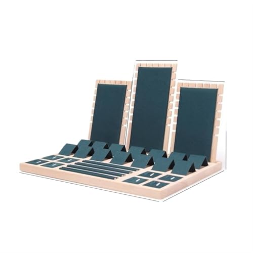 MAYINGLON Makeup Organizer Anhänger Display Stand Rack Organizer Fach Multifunktionale Lagerung Fall 1 Set Holz Steckbare Schmuck Halskette Ohrringe Ringe(39 * 25 * 20cm(Type-D) von MAYINGLON