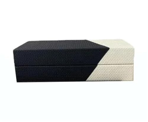 MAYINGLON Makeup Organizer Leder-Schmuckschatulle Für Aufbewahren Von Ohrringen Und Halsketten Im Europäischen Stil, Holzrahmen, Schmuckschatulle Ohne Gitter（25 * 13 * 7cm）(Type-A,25X13X7cm) von MAYINGLON