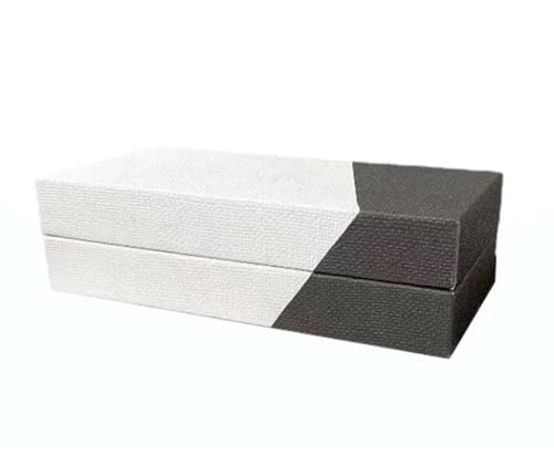 MAYINGLON Makeup Organizer Leder-Schmuckschatulle Für Aufbewahren Von Ohrringen Und Halsketten Im Europäischen Stil, Holzrahmen, Schmuckschatulle Ohne Gitter（25 * 13 * 7cm）(Type-B,25X13X7cm) von MAYINGLON