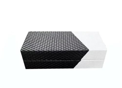 MAYINGLON Makeup Organizer Leder-Schmuckschatulle Für Aufbewahren Von Ohrringen Und Halsketten Im Europäischen Stil, Holzrahmen, Schmuckschatulle Ohne Gitter（25 * 13 * 7cm）(Type-C,25X13X7cm) von MAYINGLON