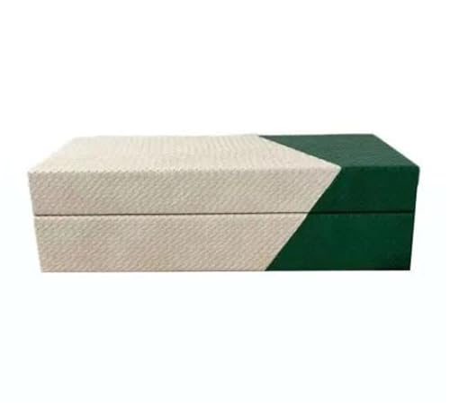 MAYINGLON Makeup Organizer Leder-Schmuckschatulle Für Aufbewahren Von Ohrringen Und Halsketten Im Europäischen Stil, Holzrahmen, Schmuckschatulle Ohne Gitter（25 * 13 * 7cm）(Type-D,25X13X7cm) von MAYINGLON