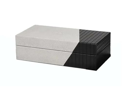 MAYINGLON Makeup Organizer Leder-Schmuckschatulle Für Aufbewahren Von Ohrringen Und Halsketten Im Europäischen Stil, Holzrahmen, Schmuckschatulle Ohne Gitter（25 * 13 * 7cm）(Type-E,25X13X7cm) von MAYINGLON