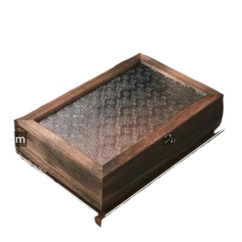 MAYINGLON Makeup Organizer Schlichtes Holz Mit Deckel, Multifunktionale Klappboxen, Geschenkverpackung, Schmuckschatulle, Box Für Zuhause, Kleinigkeiten, Aufbewahrungsbox(Type-A) von MAYINGLON